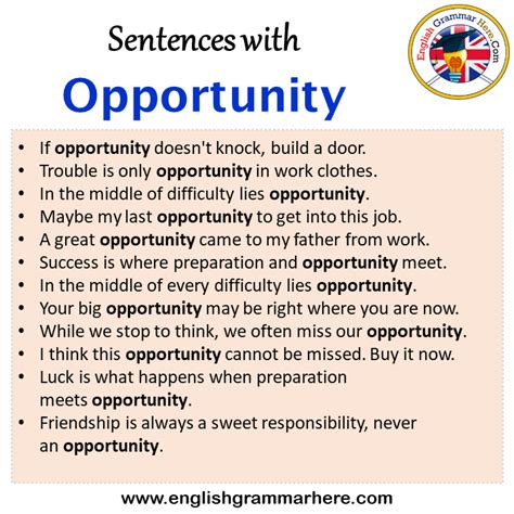 opportunity in English .